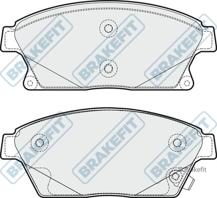 APEC BRAKING stabdžių trinkelių rinkinys, diskinis stabdys PD3268